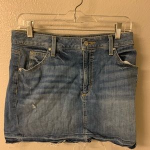 Joes mini jean skirt